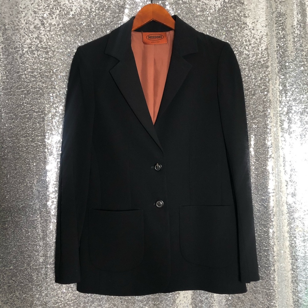 Vintage Missoni Wool 2 Button Blazer